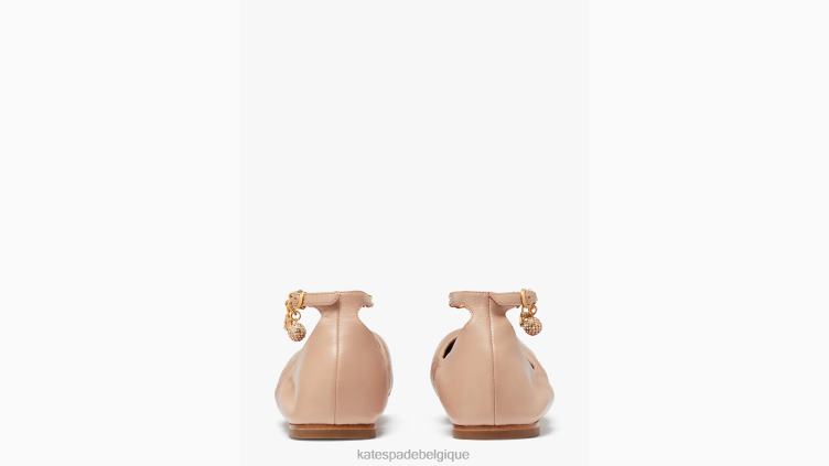 écraser les appartements Kate Spade femmes chaussure D8288640 thé au lait