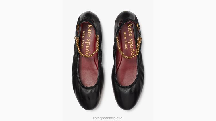 écraser les appartements Kate Spade femmes chaussure D8288641 noir