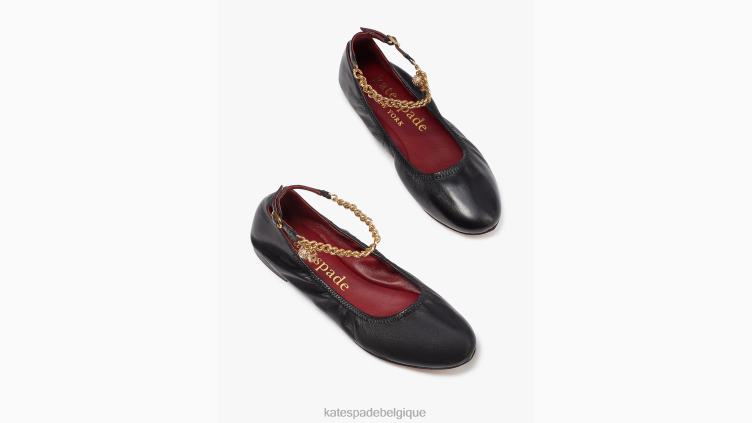 écraser les appartements Kate Spade femmes chaussure D8288641 noir