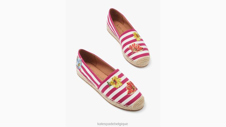 espadrilles de pique-nique Kate Spade femmes chaussure D8288579 rosa prune multi