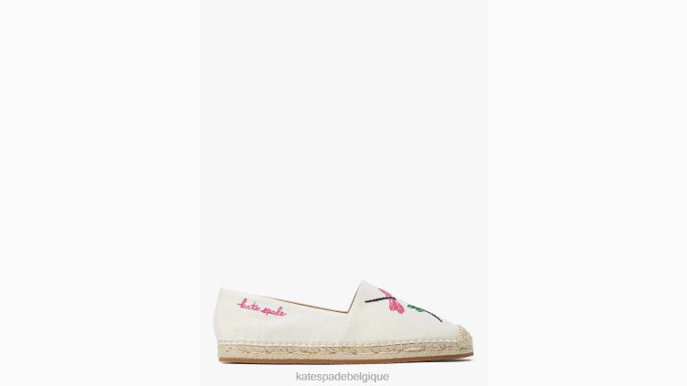espadrilles libellule Kate Spade femmes chaussure D8288505 parchemin multi