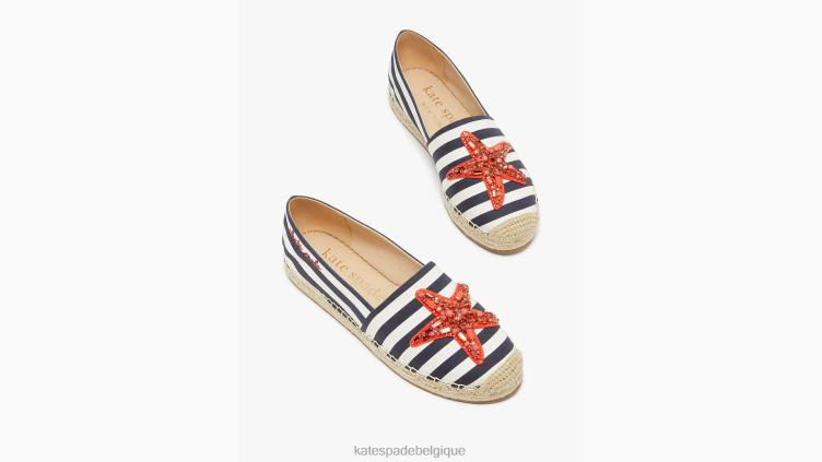 espadrilles étoile de mer Kate Spade femmes chaussure D8288484 blazer bleu/crème