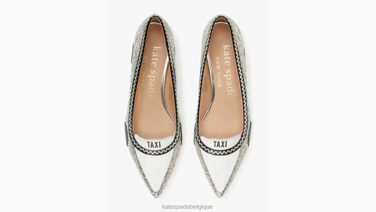 gogo taxi appartements Kate Spade femmes chaussure D8288649 argent Or