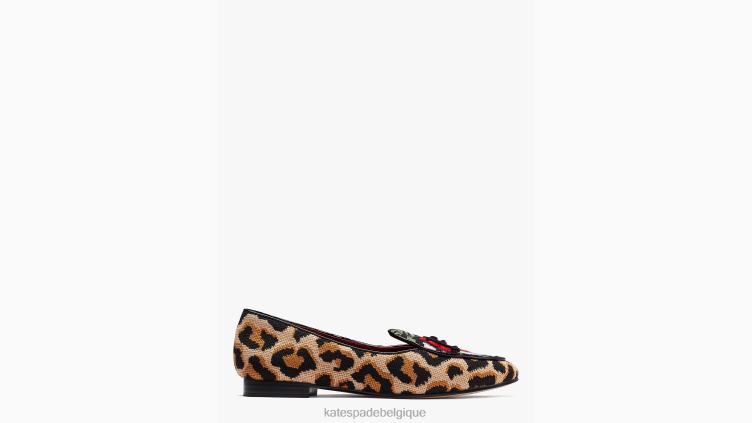 mocassins à broderies Devi Kate Spade femmes chaussure D8288659 joli léopard