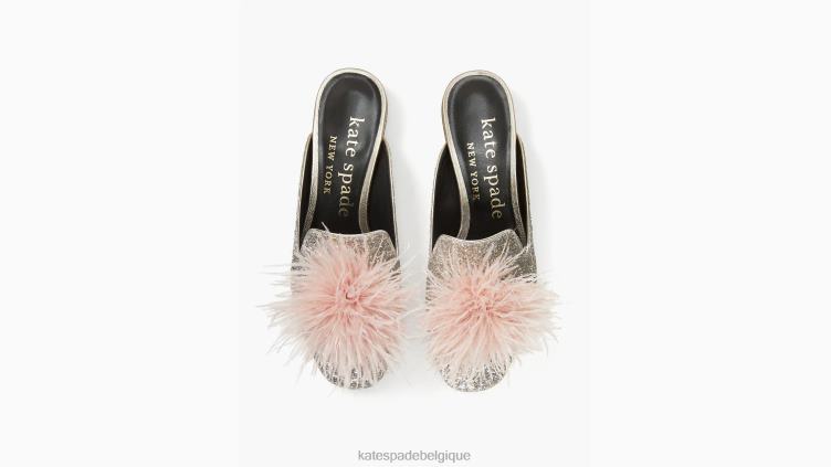 mules marabout Kate Spade femmes chaussure D8288630 or, argent