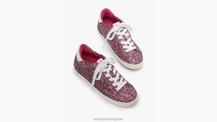 baskets ace à paillettes Kate Spade femmes chaussure D8288622 multi