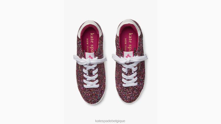 baskets ace à paillettes Kate Spade femmes chaussure D8288622 multi