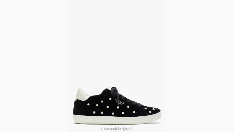 baskets ace à perles Kate Spade femmes chaussure D8288597 noir