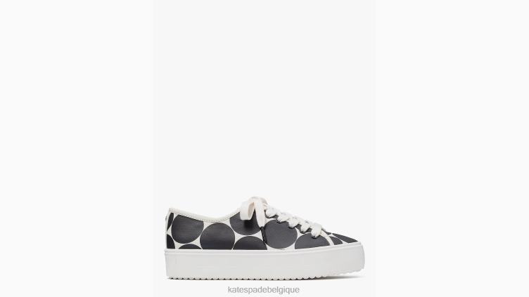 servir des baskets Kate Spade femmes chaussure D8288537 point noir/crème