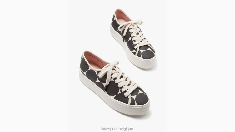 servir des baskets Kate Spade femmes chaussure D8288537 point noir/crème