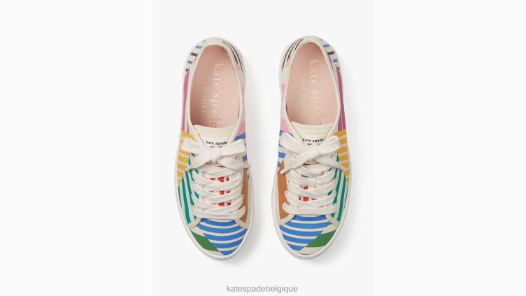 servir des baskets Kate Spade femmes chaussure D8288538 patchwork