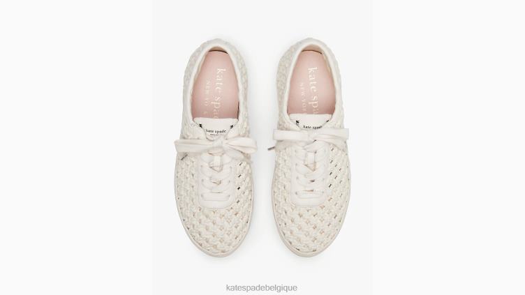 servir des baskets au crochet Kate Spade femmes chaussure D8288488 crème