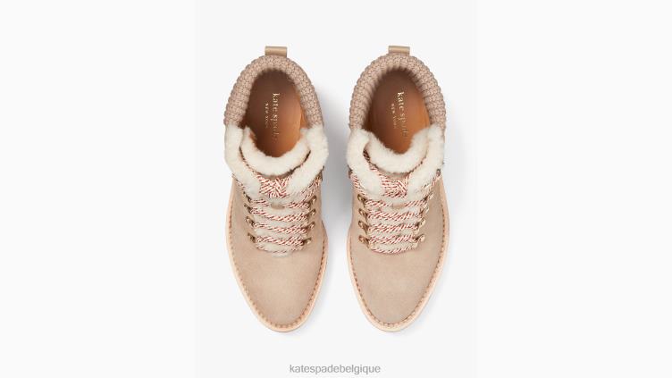 bottines compensées en saule Kate Spade femmes chaussure D8288584 marron rustique