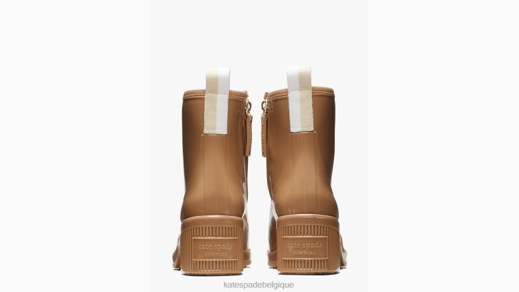 bottines de pluie pour flaques d'eau Kate Spade femmes chaussure D8288624 rustique/neutre
