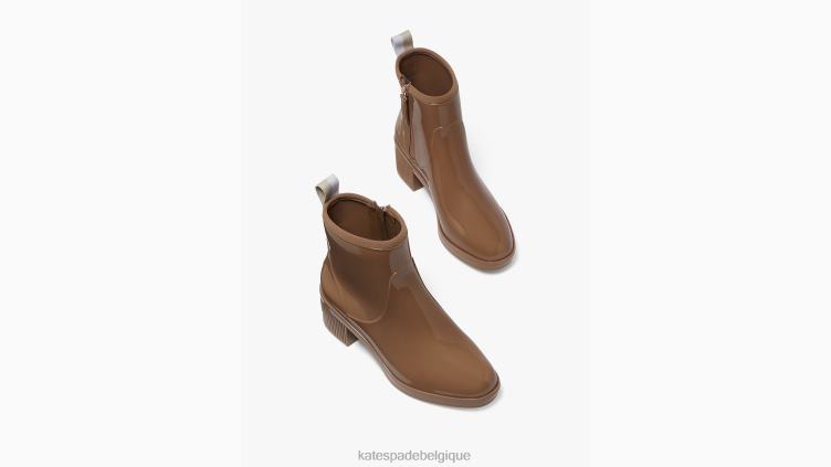 bottines de pluie pour flaques d'eau Kate Spade femmes chaussure D8288624 rustique/neutre