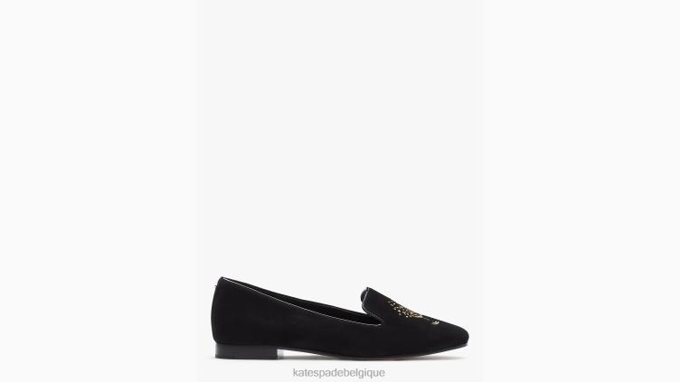 mocassins lounge pétillants Kate Spade femmes chaussure D8288626 noir