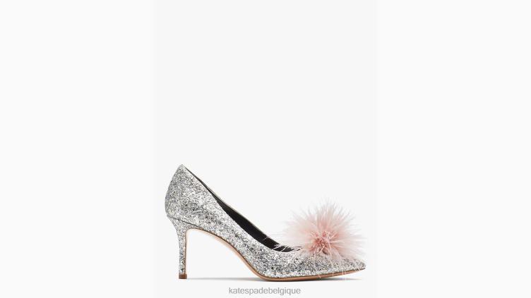 escarpins marabout Kate Spade femmes chaussure D8288647 or, argent