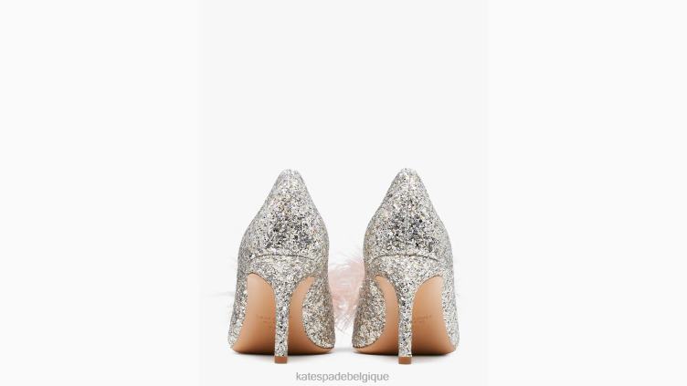 escarpins marabout Kate Spade femmes chaussure D8288647 or, argent