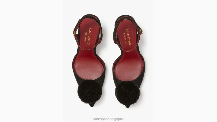 escarpins à pompons Amour Kate Spade femmes chaussure D8288615 noir
