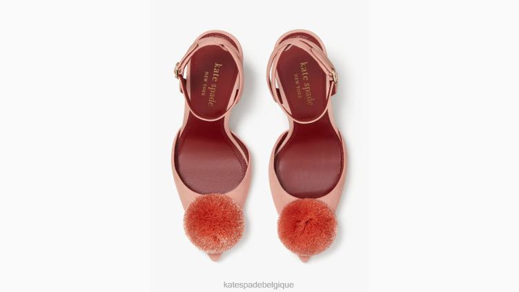 escarpins à pompons Amour Kate Spade femmes chaussure D8288637 danseuse rose