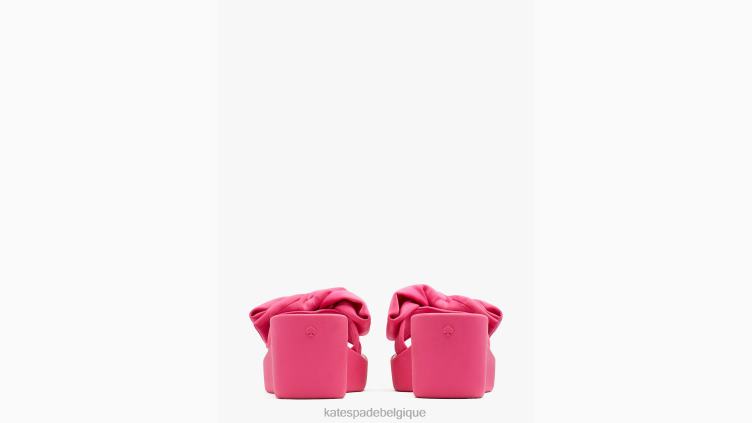 bikini compensé à plateforme Kate Spade femmes chaussure D8288513 rose énergétique