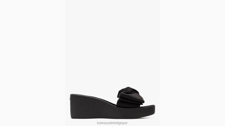 bikini compensé à plateforme Kate Spade femmes chaussure D8288514 noir
