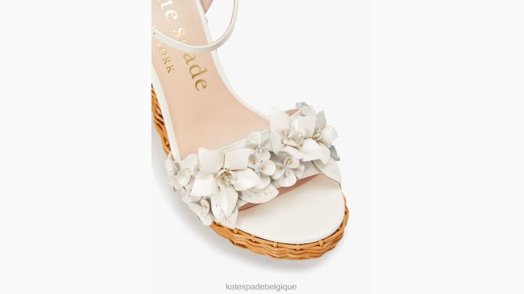 compensées à plateforme fiori Kate Spade femmes chaussure D8288510 parchemin