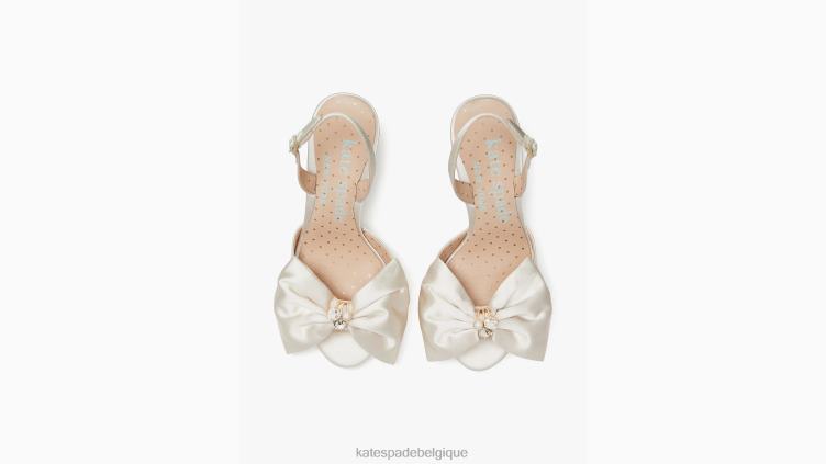 escarpins heureusement à bride arrière Kate Spade femmes chaussure D8288555 mariée ivoire