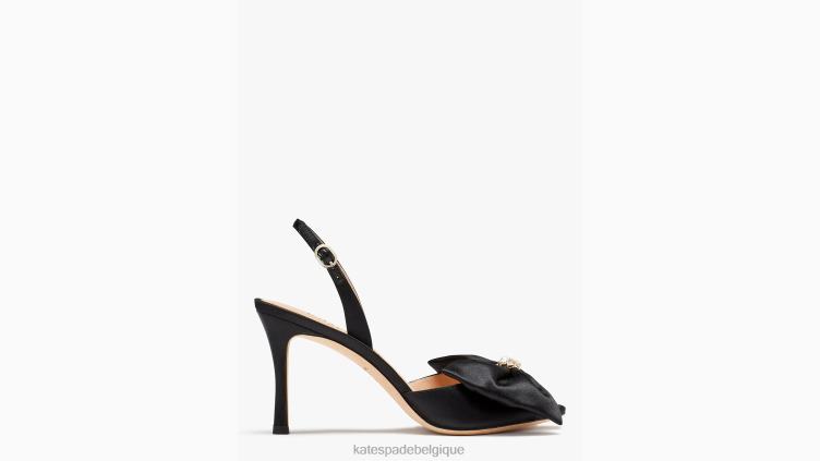 escarpins heureusement à bride arrière Kate Spade femmes chaussure D8288556 noir