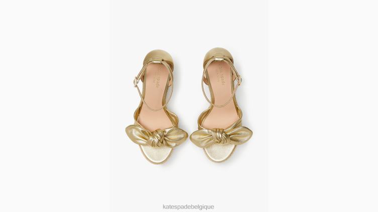 espadrilles compensées Tianna Kate Spade femmes chaussure D8288586 or pâle