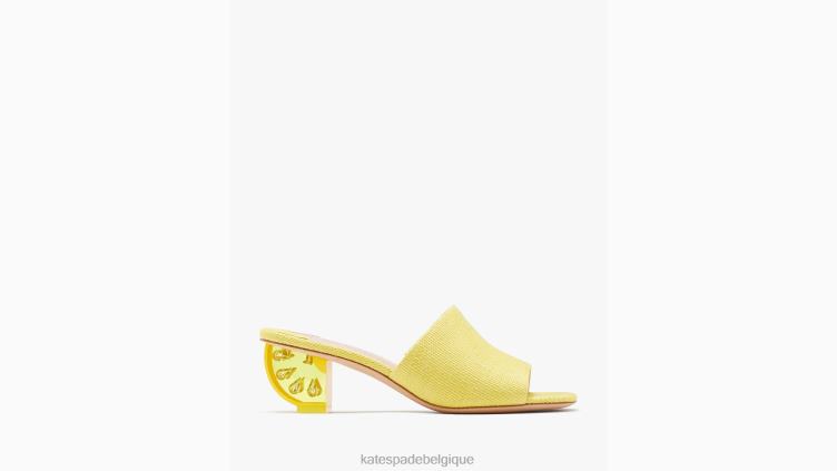 sandales aux agrumes Kate Spade femmes chaussure D8288478 piquant jaune
