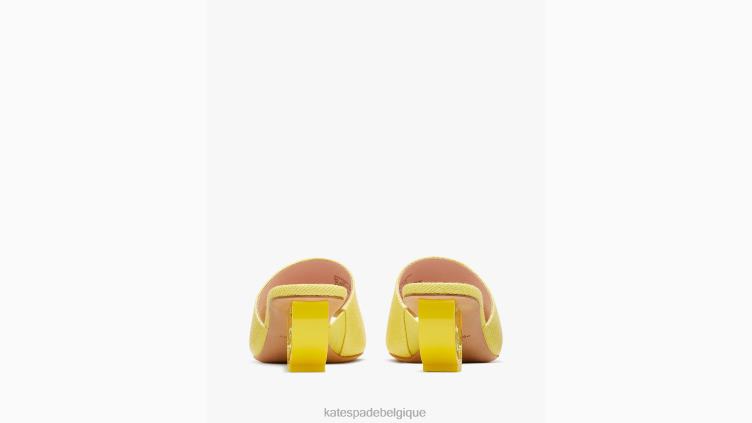 sandales aux agrumes Kate Spade femmes chaussure D8288478 piquant jaune