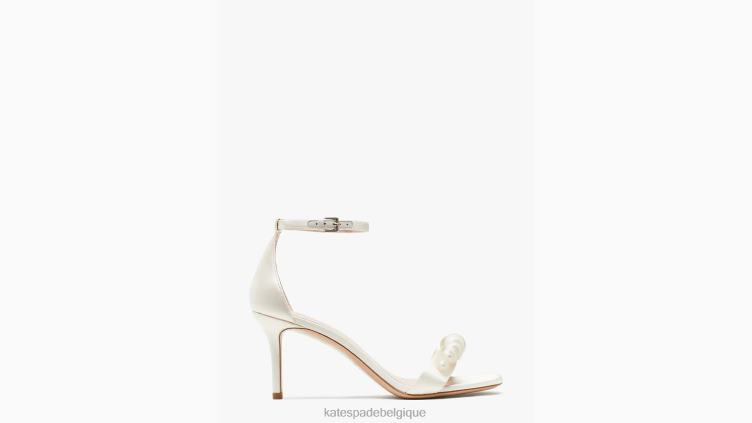 sandales avalines Kate Spade femmes chaussure D8288564 Ivoire
