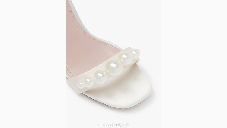 sandales avalines Kate Spade femmes chaussure D8288564 Ivoire