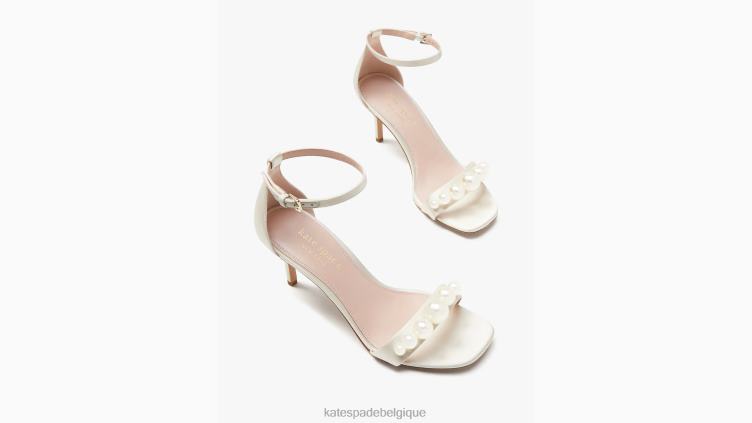 sandales avalines Kate Spade femmes chaussure D8288564 Ivoire