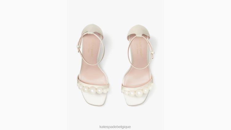 sandales avalines Kate Spade femmes chaussure D8288564 Ivoire