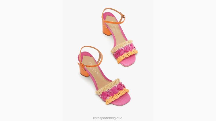 sandales bora bora Kate Spade femmes chaussure D8288558 confiture de rose/naturel/satsuma