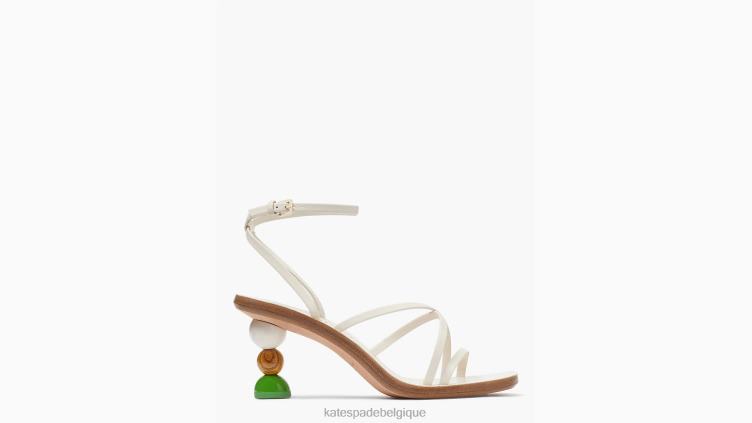 sandales charmeuses Kate Spade femmes chaussure D8288520 parchemin multi