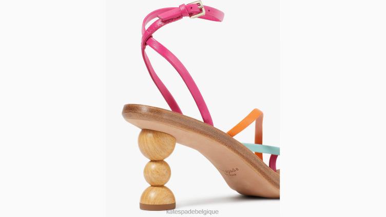sandales charmeuses Kate Spade femmes chaussure D8288521 confiture de roses/marée basse/satsuma