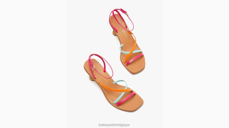 sandales charmeuses Kate Spade femmes chaussure D8288521 confiture de roses/marée basse/satsuma