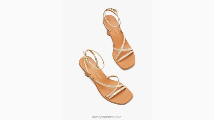sandales charmeuses Kate Spade femmes chaussure D8288528 or pâle