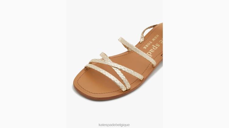 sandales crique Kate Spade femmes chaussure D8288500 or pâle