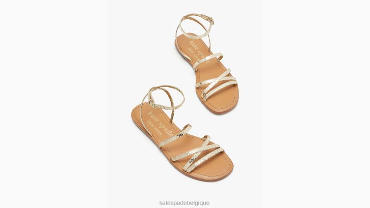 sandales crique Kate Spade femmes chaussure D8288500 or pâle
