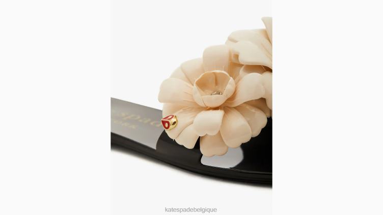 sandales à enfiler Jaylee Kate Spade femmes chaussure D8288507 noir/crème française