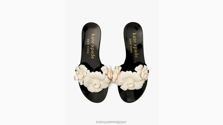 sandales à enfiler Jaylee Kate Spade femmes chaussure D8288507 noir/crème française