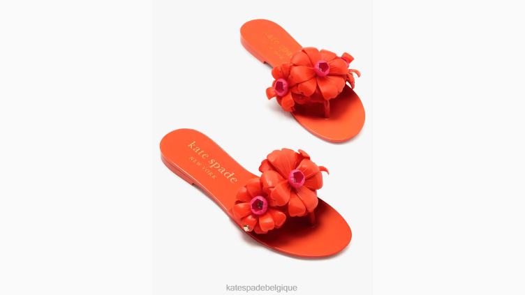 sandales à enfiler Jaylee Kate Spade femmes chaussure D8288543 tomate fraîche