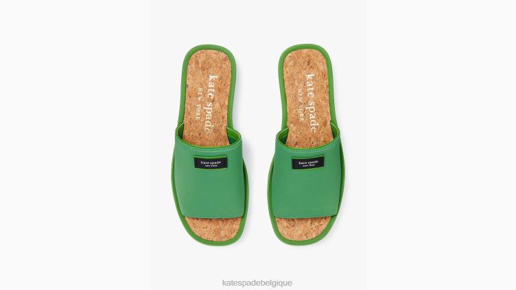 sandales à enfiler Kate Spade femmes chaussure D8288518 ks vert