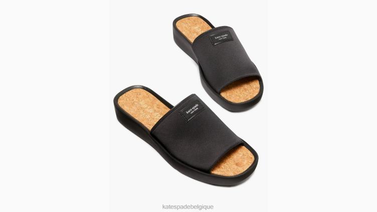 sandales à enfiler Kate Spade femmes chaussure D8288519 noir