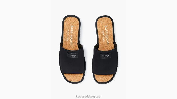 sandales à enfiler Kate Spade femmes chaussure D8288519 noir