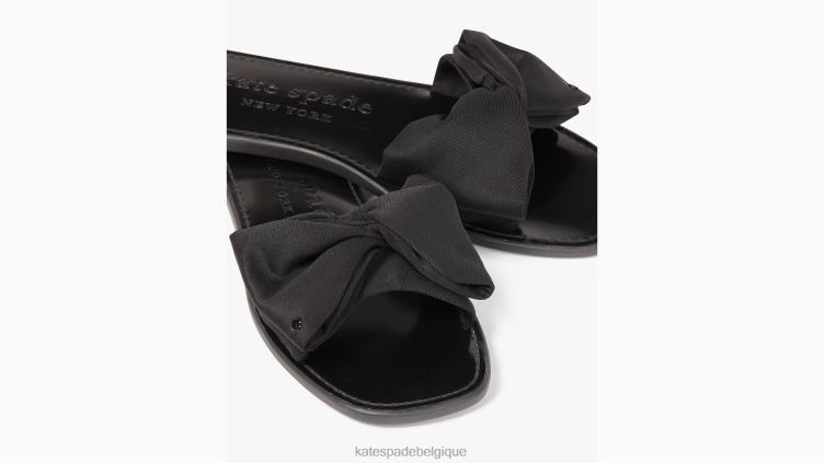 sandales à enfiler en bikini Kate Spade femmes chaussure D8288522 noir